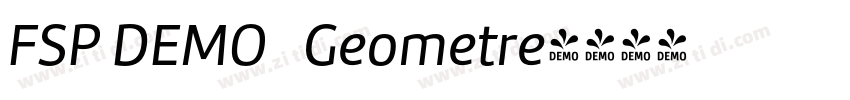 FSP DEMO   Geometre字体转换